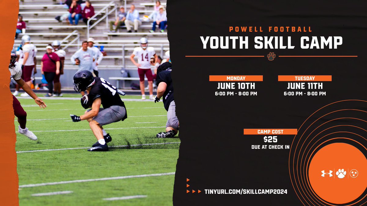 Make sure to sign up for the Youth Skill Camp on June 10th and 11th at PHS! Sign up here: tinyurl.com/skillcamp2024 #WelcomeToTheJungle