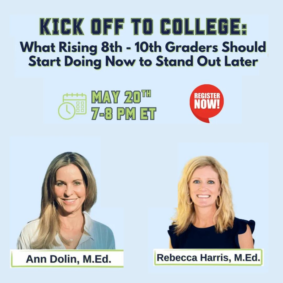 Don't miss out on this invaluable opportunity to kickstart your college journey! Sign up now to reserve your spot and receive the live event link (plus a replay video after the workshop). 🎓🌟ectutoring.com/webinar-series

 #CollegePrep #WebinarAlert #FutureLeaders #ECTutoring