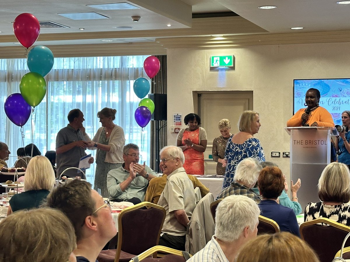 We’ve had a lovely afternoon tea & all feeling very full 😍 We are now handing out our Long Service Awards presented by @juhughes123 🤩 Congratulations to all our volunteers including those receiving 5, 10, 15, 20 & 25 years service awards. #NBTVolunteerAwards @NBTVolunteering
