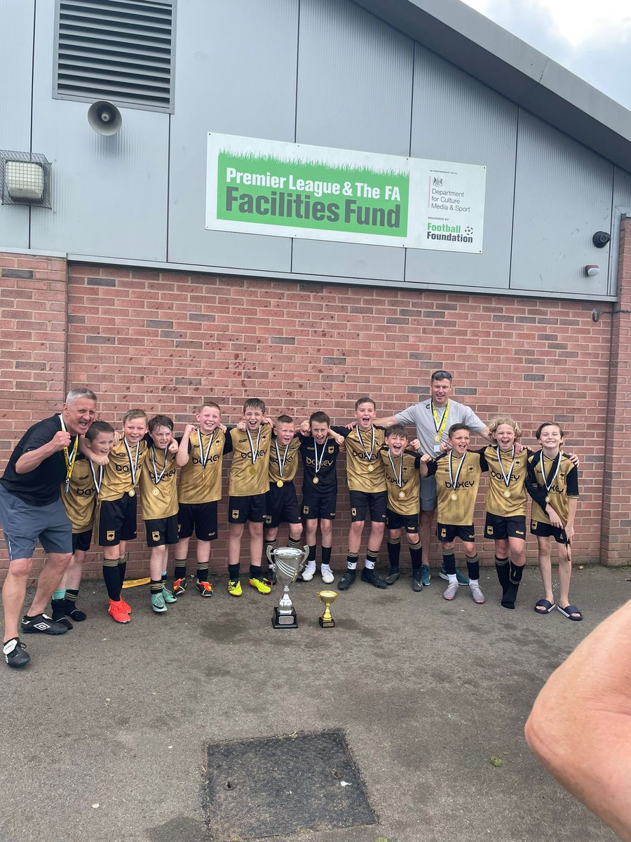 What a game! Boys were fantastic in the blazing sun ☀️ 
Credit to our opponent today <a href="/FcWarbreck/">Warbreck fc u12</a> our boys had to dig in to get the win.
This puts the boys as Double Champions!
#UpTheVilla