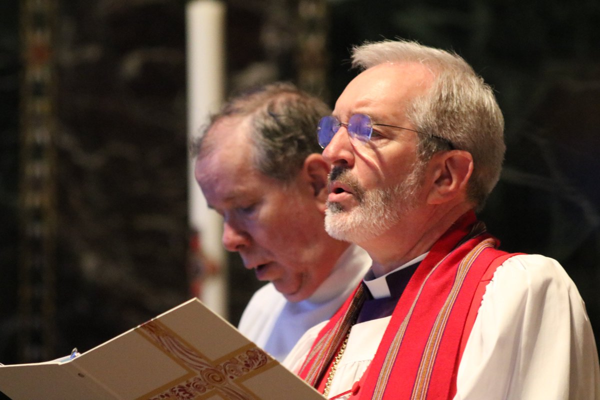 The 16th Bishop Diocesan leads the flock into the sacred space of election. #diomassbp17 #episcopal