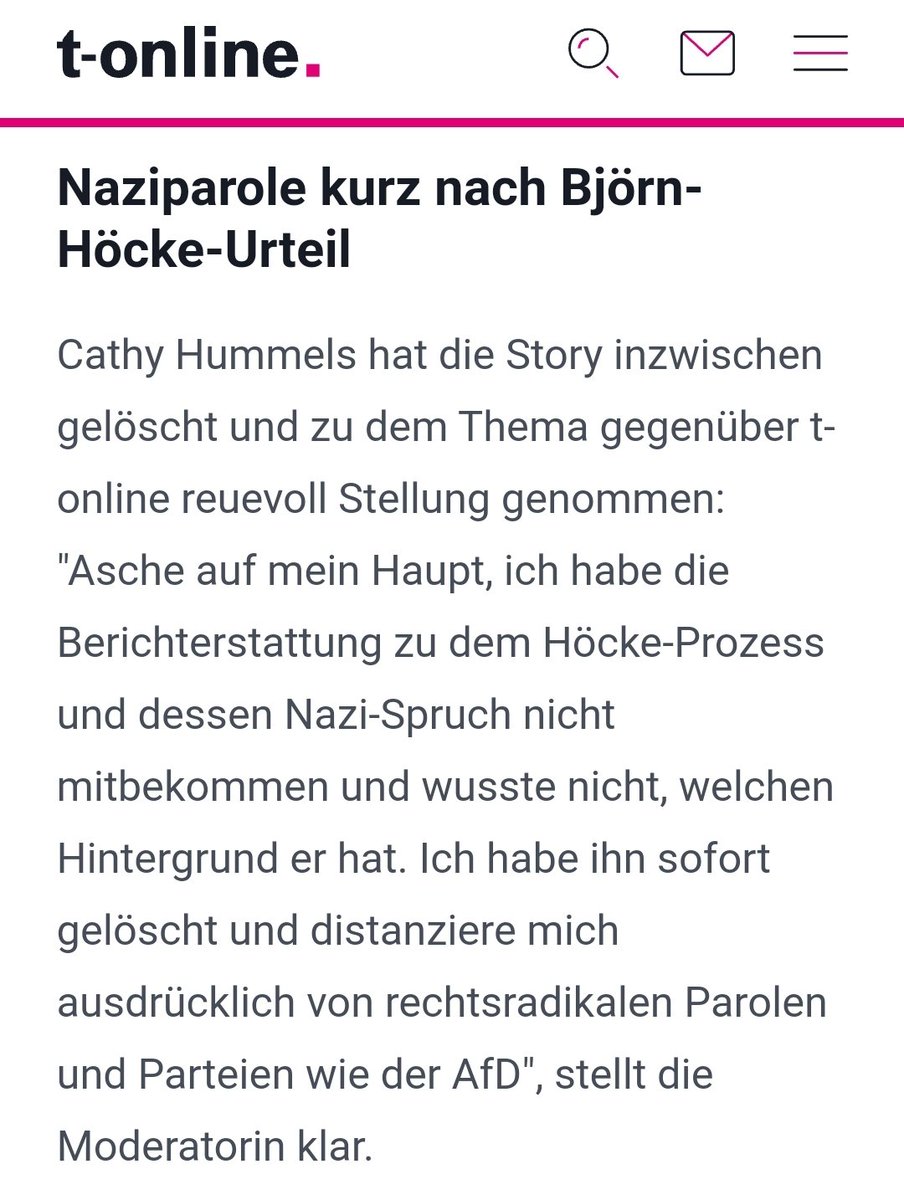 Wow Cathy Hummels hat tatsächlich mal Stellung bezogen, sich entschuldigt.
Najaaa immerhin, aber ich bleibe dabei: sie provoziert für Schlagzeilen oder lebt unter einem Stein.

Nun schreibt sie: 'Ich geb' alles dafür, dass Deutschland am 14. Juni gewinnt.'
Sie? Hä? Wat macht sie?