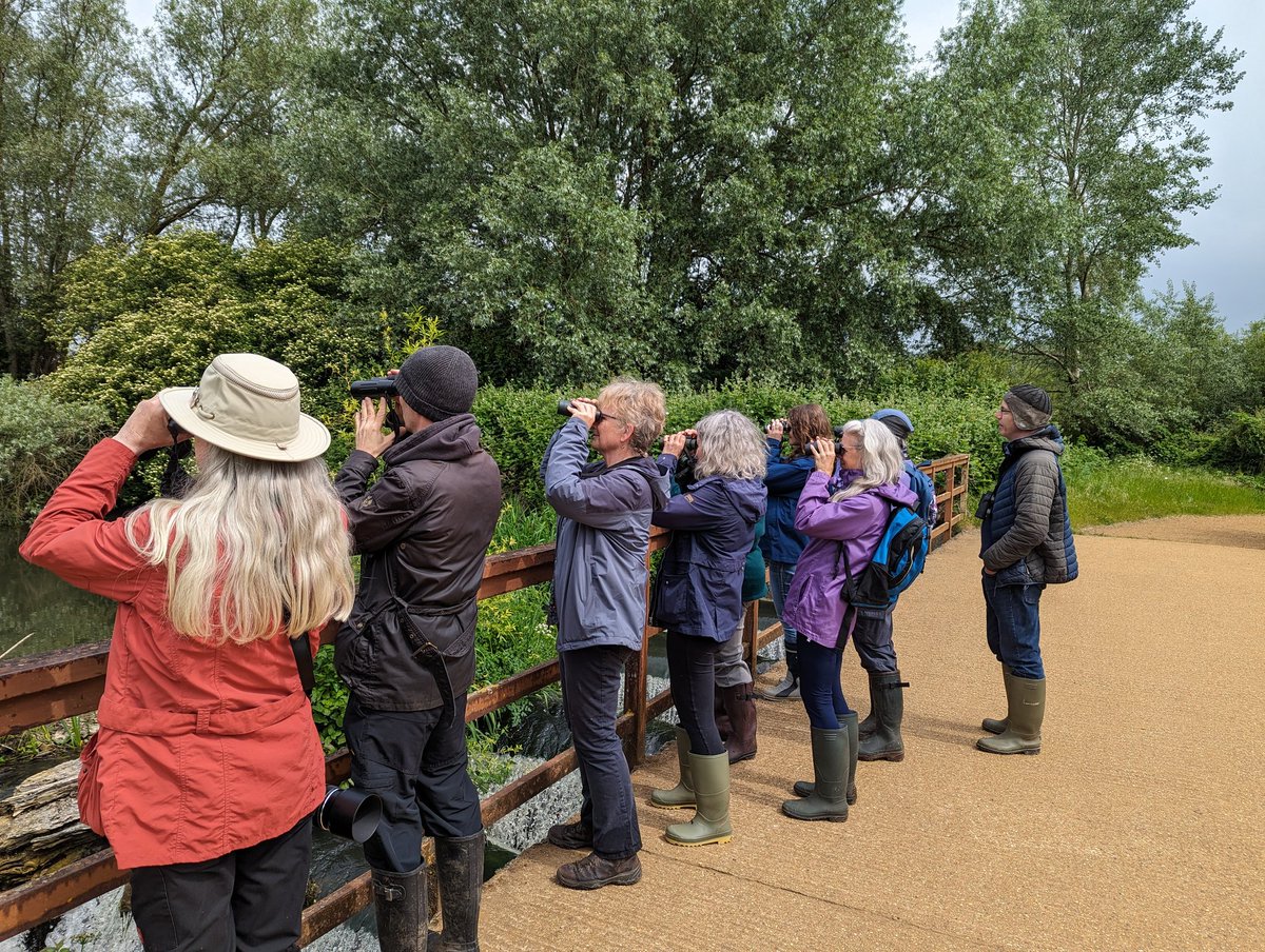 We had a great 'Intro to Berkshire Birding' walk this morning around Fobney Meadow/Fobney Island.
The day-list included Cuckoo, Bullfinch, Stonechat and lots more. 
New members are welcome. 
The programme of field trips is here: berksoc.org.uk/club-news/prog…

#birding #birdwalks