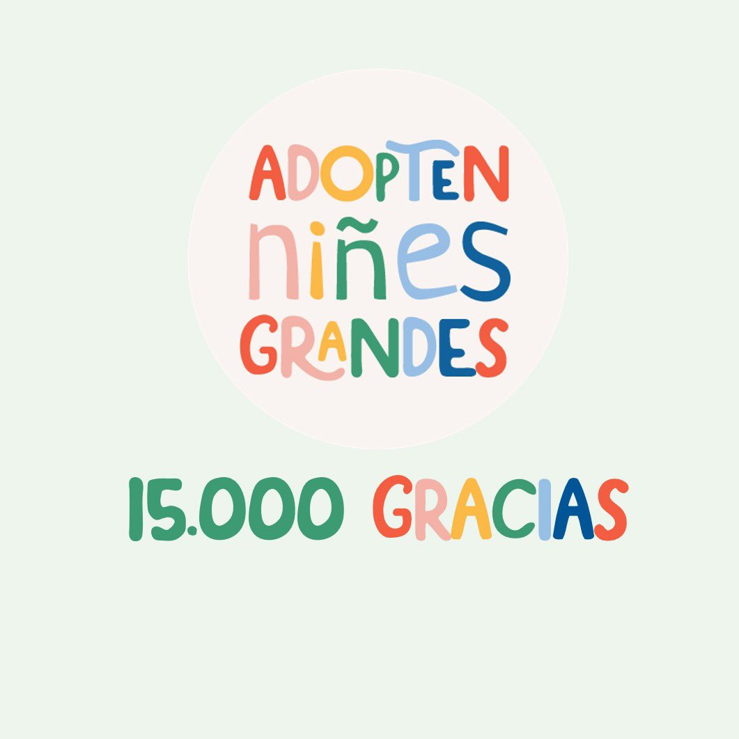 Ya somos 15.000! Gracias por difundir nuestro trabajo. Queremos que los 2200 nenes, nenas y adolescentes que esperan encuentren una familia.