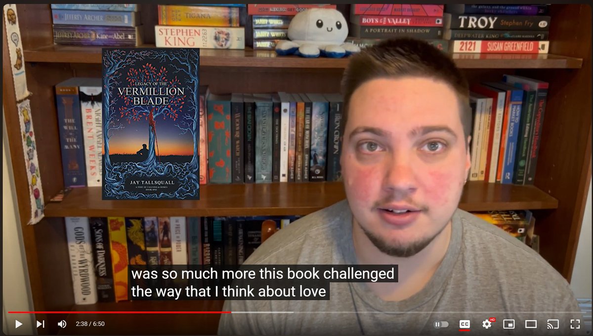 A video review that will always cherish is @kristheescapist review of Legacy of the Vermillion Blade. Having a reader say that your book featuring an #asexual protagonist 'Challenged the way that I think about love...' hits on the very reason I wrote it. Link in comments.