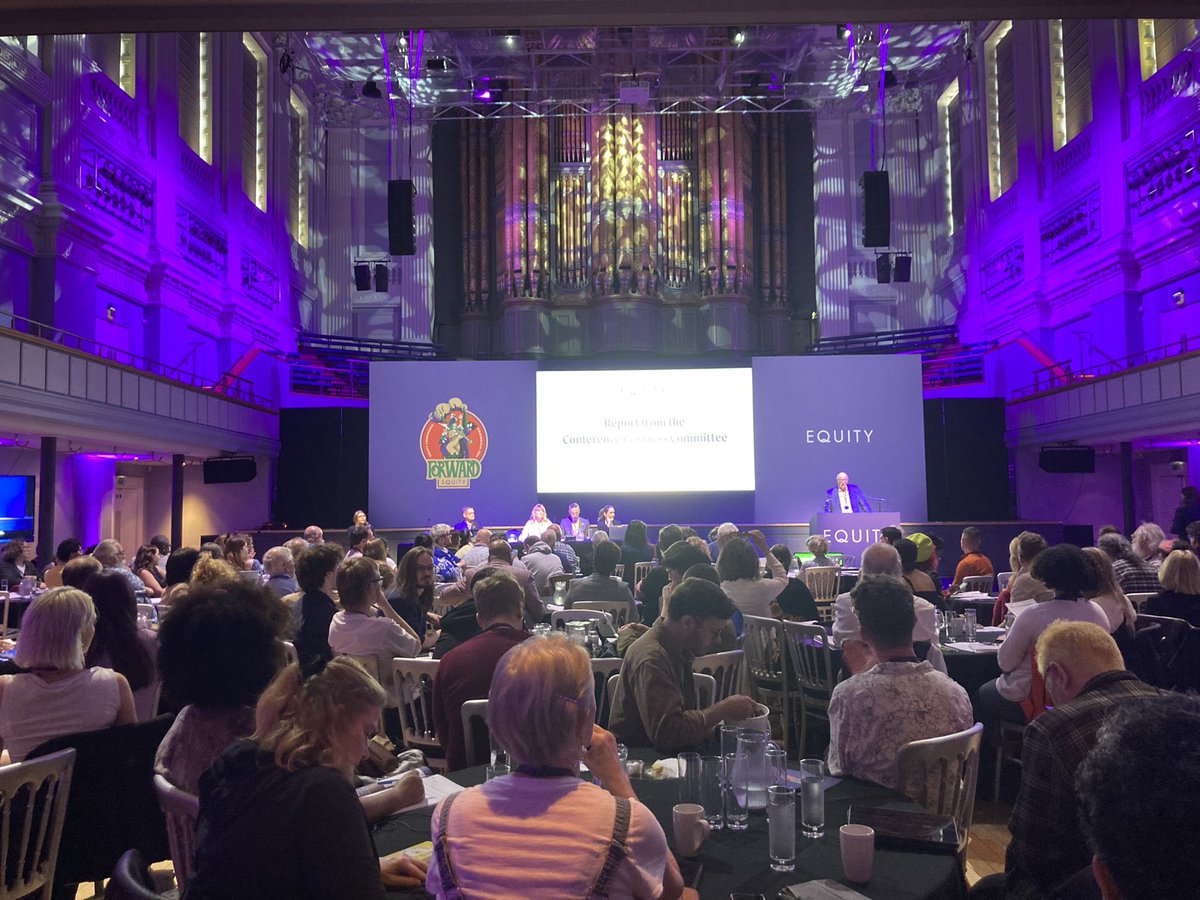 Equity Conference is GO

Welcome all delegates & guests to Birmingham and the historic Town Hall

Over the next 3 days we’ll be voting and setting the agenda for the union’s activity over the next year 

You can post & follow activity using the hashtag #EquityConference2024