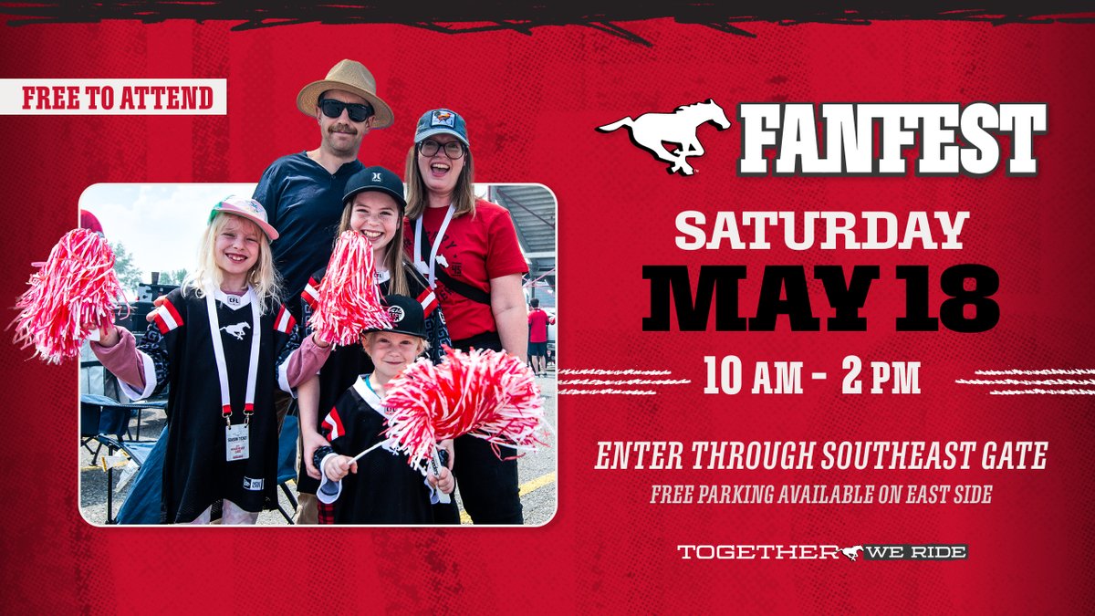 See you soon, Stamps fam! 😁

🎉 More info: stampeders.com/fanfest/

#TogetherWeRide🐎