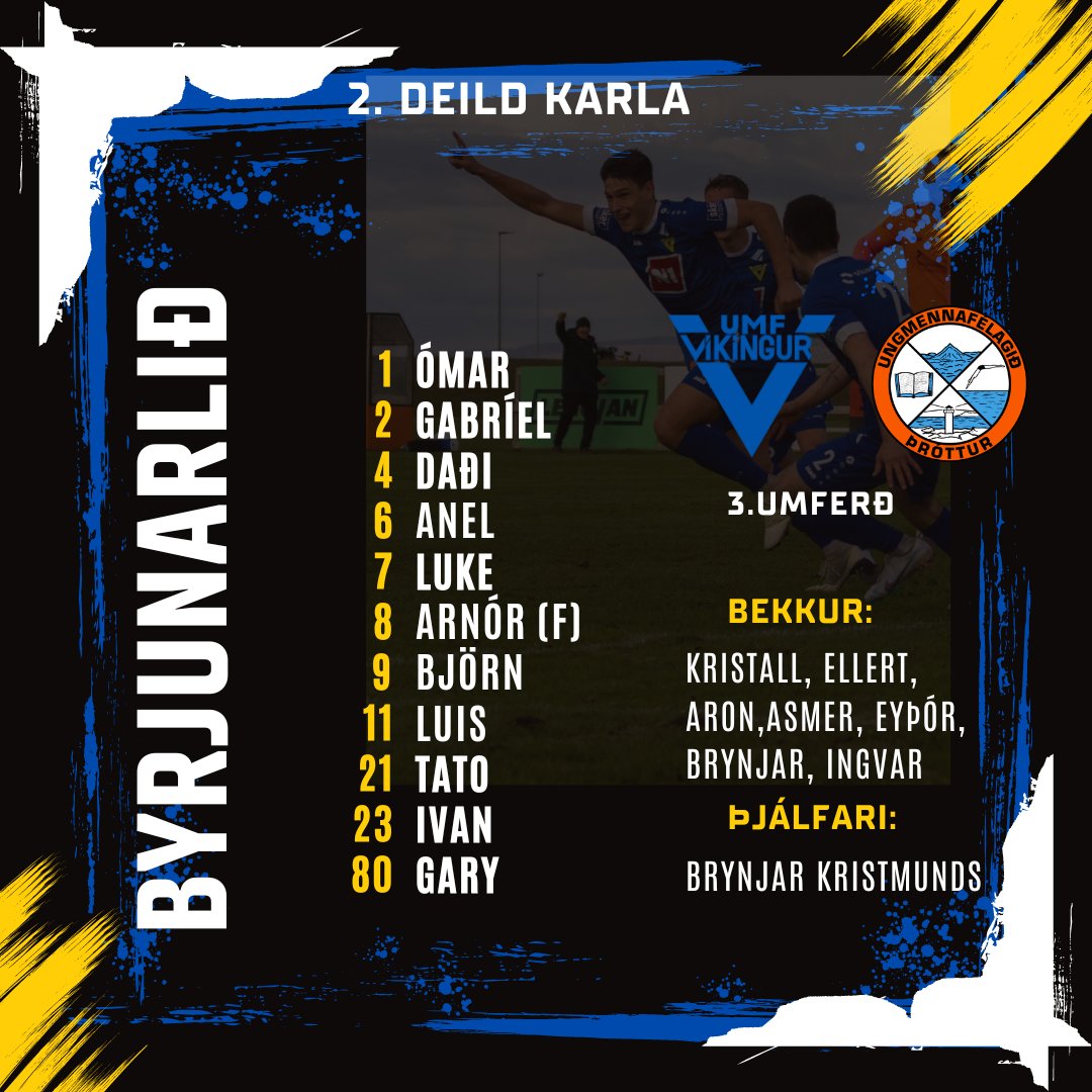 Byrjunarliðið í dag