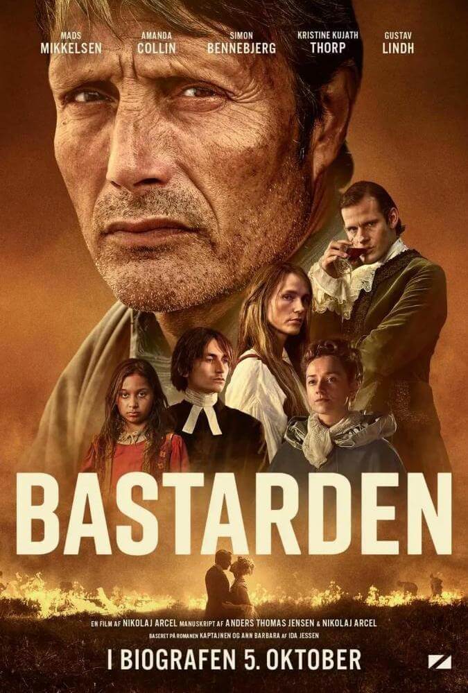 Este próximo lunes puede disfrutar de 'El Bastardo' a las 7:00pm. Una eficaz combinación de western, melodrama y épico. Cuenta con un guion increíble y unos personajes maravillosos de la mano de brillantes actores como Mads Mikkelsen, Amanda Collin y Simon Bennebjerg.