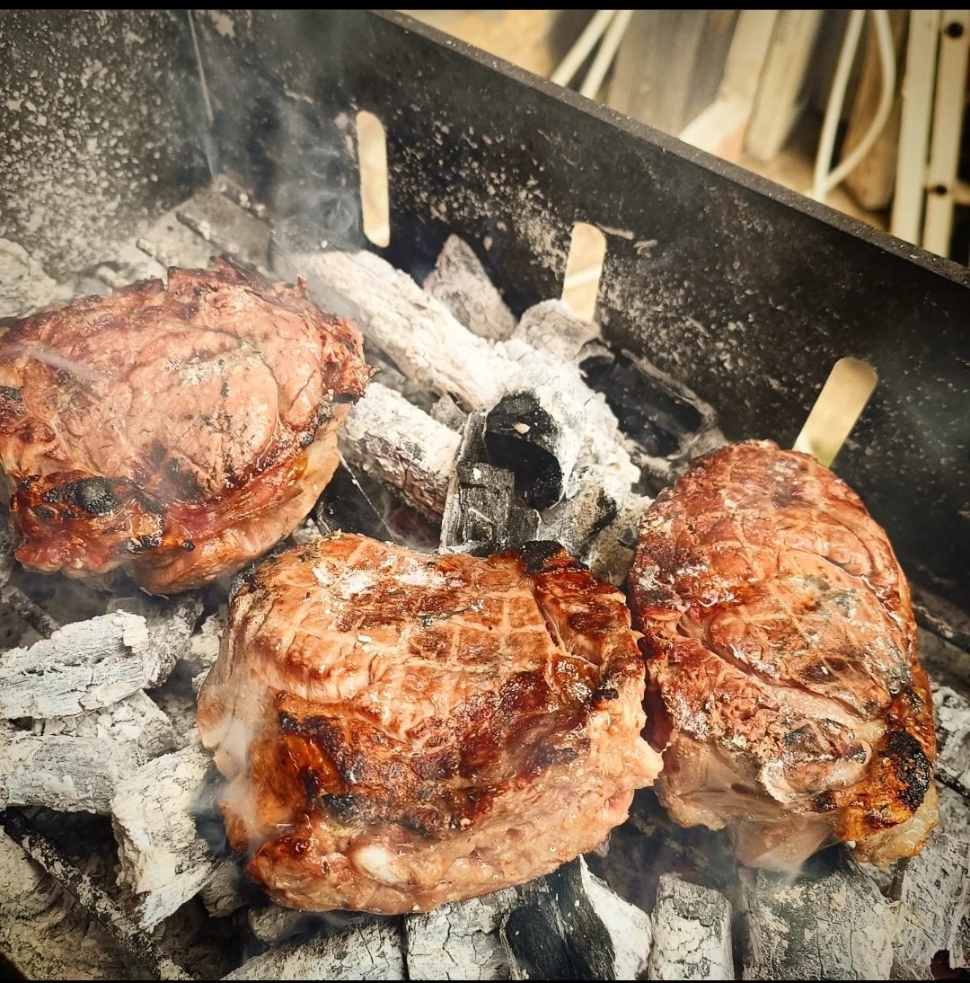 Directamente sobre el carbón!