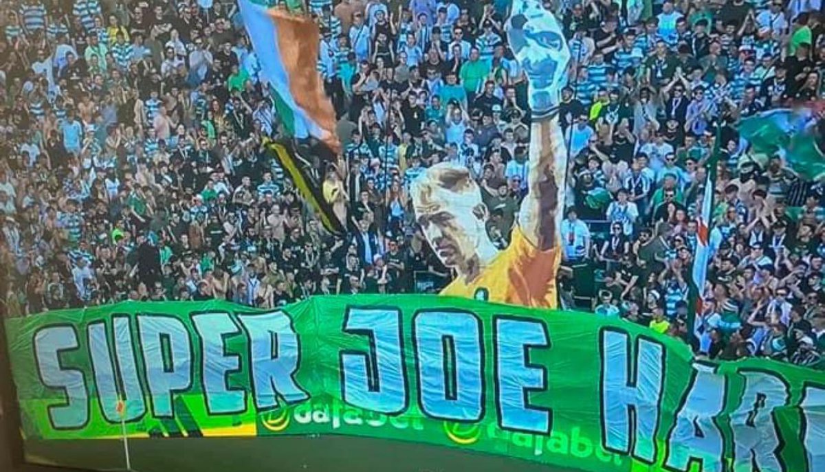 Celtic fans unveiled this Joe Hart banner on his final game at Celtic Park before retirement. 👏 A proper tribute for a legend of the game that has been massively disrespected at times. Great to see him getting the respect he deserves. 🙌