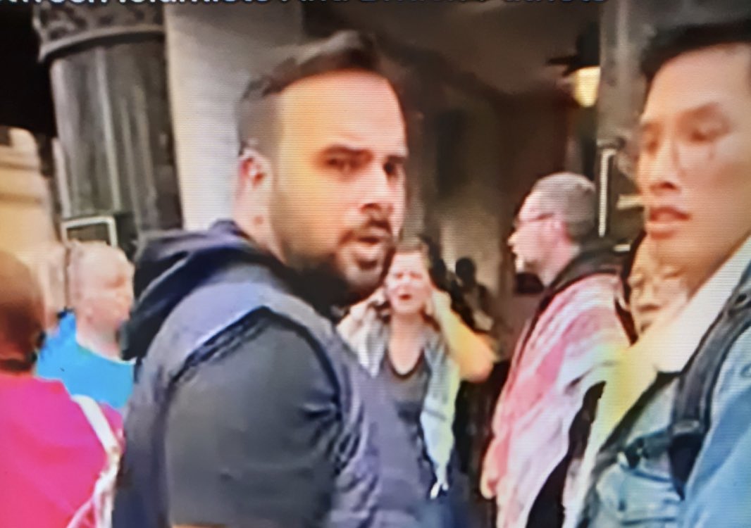During today’s Tousi TV livestream at Islamist protest, I got physically assaulted for simply reporting. The evidence was recorded live on the channel. @metpoliceuk it’s now your responsibility to go through the footage and identify these terrorist supporters. Never surrender.