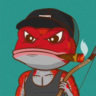 Ribbit! Did I do this right @Pons_ETH cuz @leerobert44 made me do it…⁉️ After a .3 win on @Maxis_gg this morning, I had to hop into the pond (officially)‼️ This red archery frog had the perfect attitude for my first @ThePlagueNFT