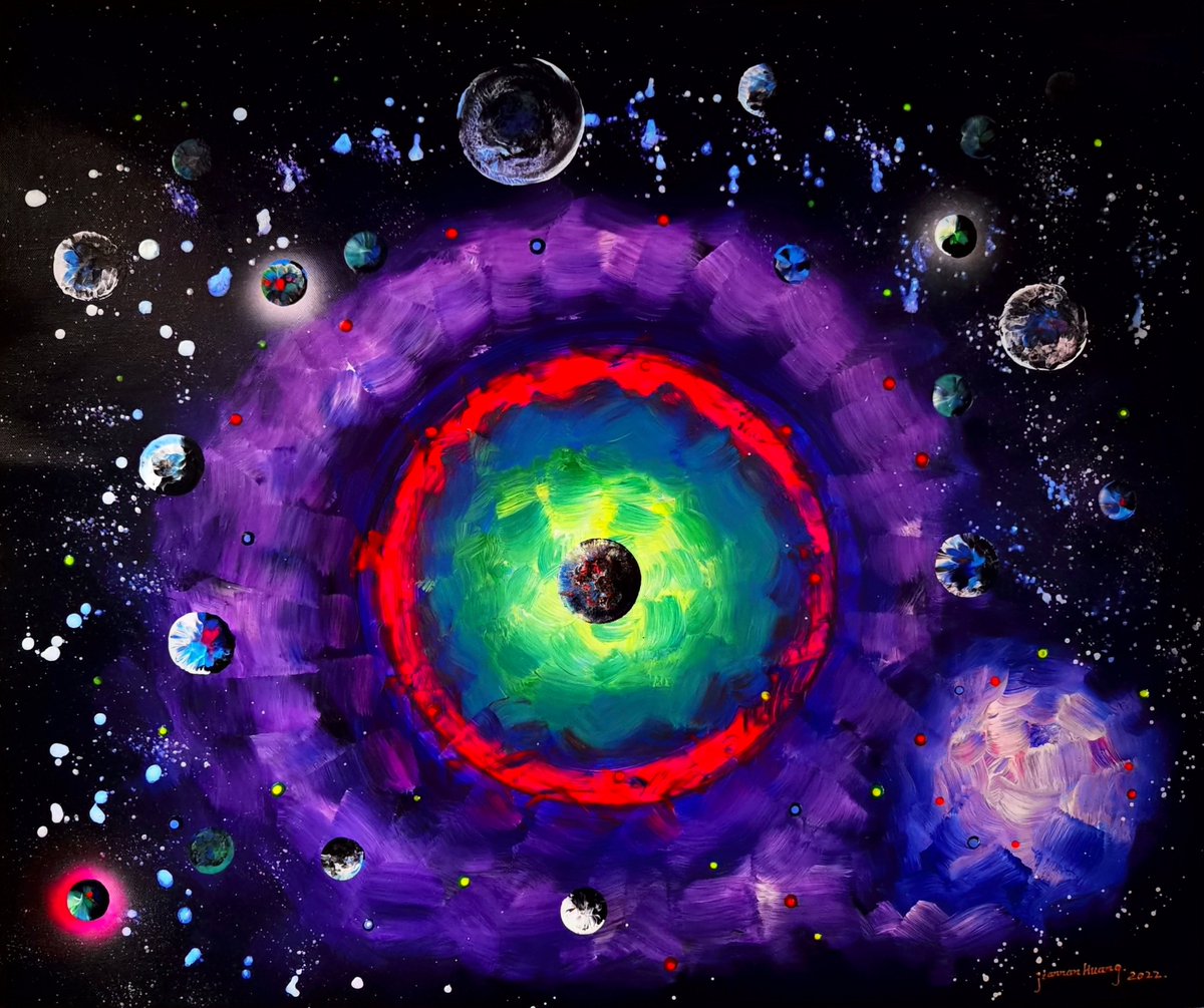 orbit_bw3's tweet photo. Mr. Jiannan Huang's masterpiece "Quantum entanglement" has now been NFTized as "ORBIT#66", with commercial usage rights attached. The original artwork was auctioned in 2023 for a staggering price of 12.1 million RMB! 黄建南先生的力作 '量子纠缠' 现已NFT化《ORBIT#66》，此NFT附带商业使用权，原画于2023年拍卖成交价格 1210 万人民币！#NFT #Orbit #JH #ETH #JiannanHuang