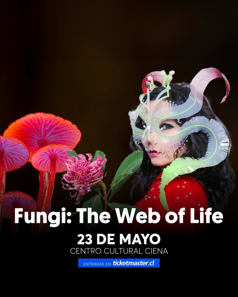 ¡La gente lo pidió 📢! Se agrega una segunda función de 🍄 “Fungi: The Web of Life” a la programación de #SantiagoWildFest 🎬 🐆 La cita es el 23 de Mayo en el #CentroCulturalCeina 🙌🏻 ¡Nos vemos! 🎟️ Tickets en bit.ly/3K2DwLk
