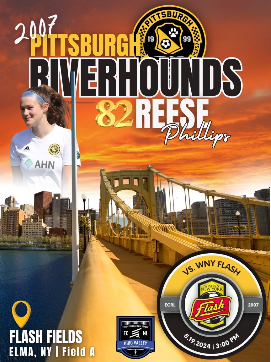 Last <a href="/HoundsAcademy/">The Riverhounds Academy</a> game of the <a href="/ECNLOhioValley/">ECNL Ohio Valley Conference</a> season. Let’s go!!!

<a href="/ImYouthSoccer/">ECNL/GA/Recruiting/College Soccer</a> <a href="/ECNLgirls/">ECNL Girls</a> <a href="/MProviano/">Mpro</a> @SoccerMomInt @