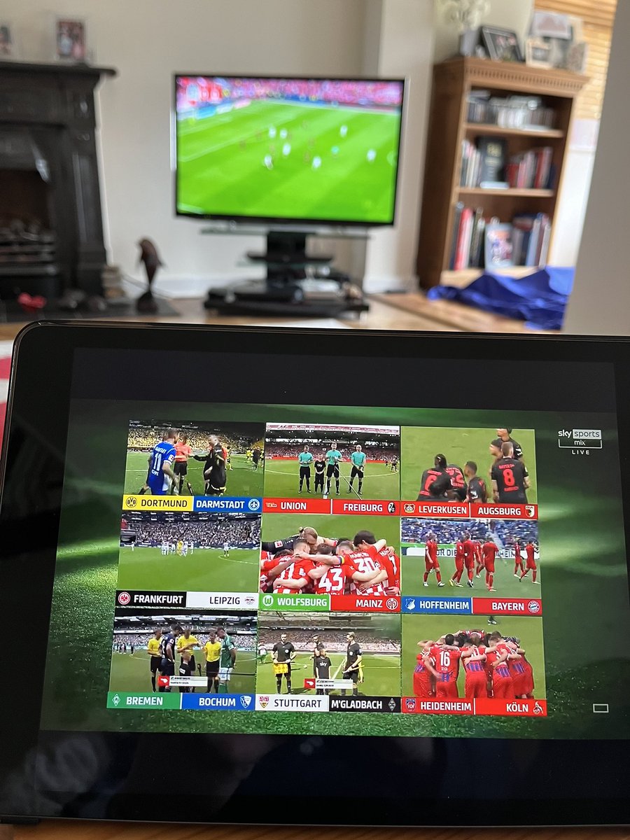 This is awesome @SkySports @SkyFootball 👏👏👏👏 Final day of the @Bundesliga_EN and we’ve got Leverkusen on TV live and the other matches on Goals Arena 🎉 Absolutely love this ❤️ #Bundesliga
