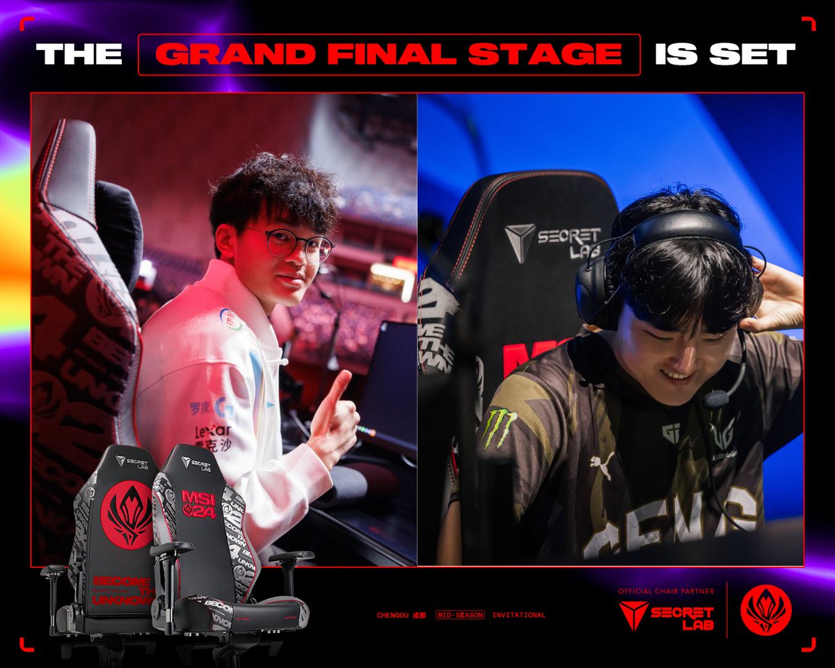 It's down to an epic rematch between @GenG and @BilibiliGaming for the #MSI2024 title! Who will you be cheering for in the Grand Finals tomorrow?