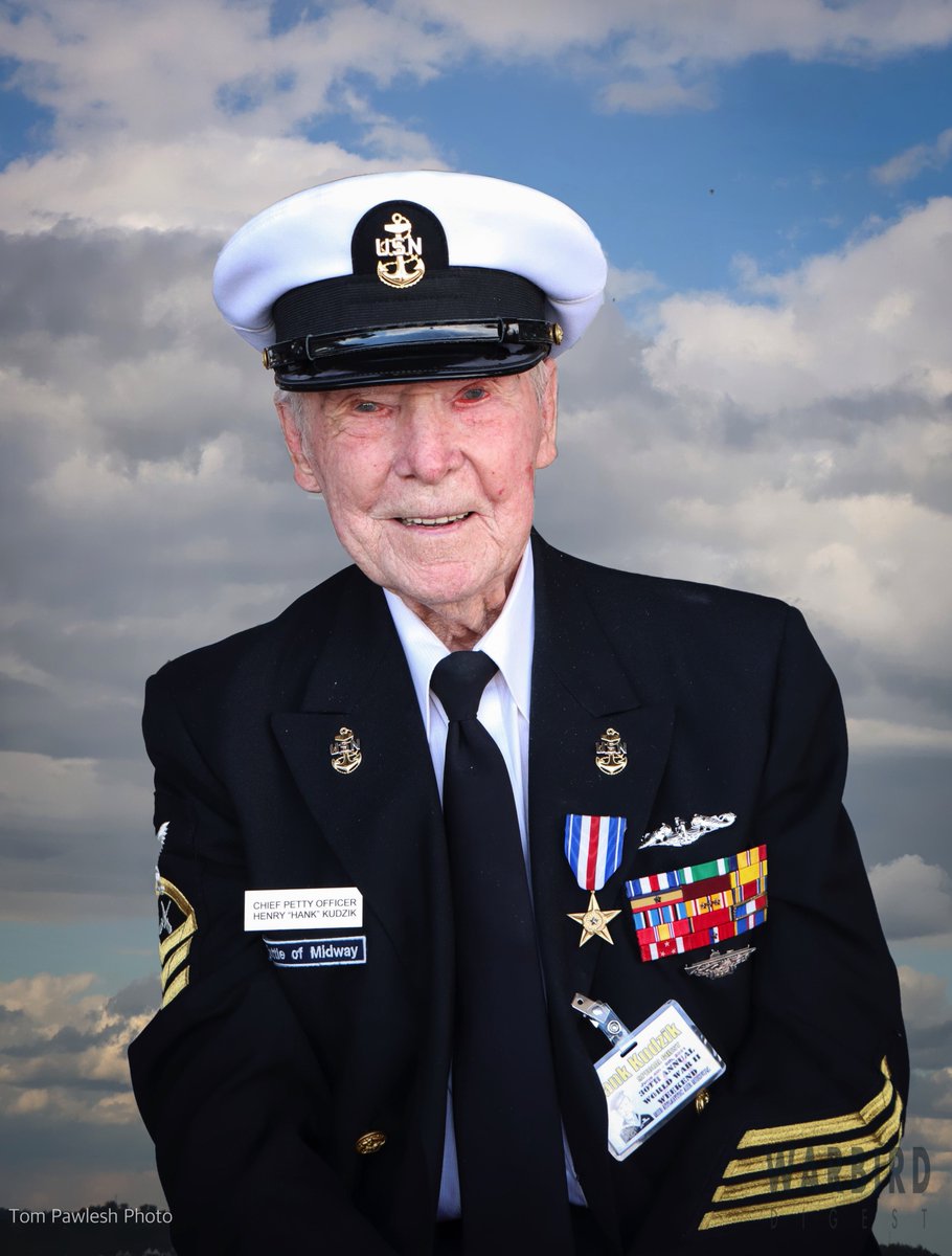 #RIP Henry 'Hank' Kudzik who passed away last Saturday at the age of 99. Kudzik served aboard USS Nautilus (SS-168) for eight war patrols that included the Battle Midway and the mission to deliver Marine Raiders to Makin Island. Kudzik was also with the Nautilus when the sub