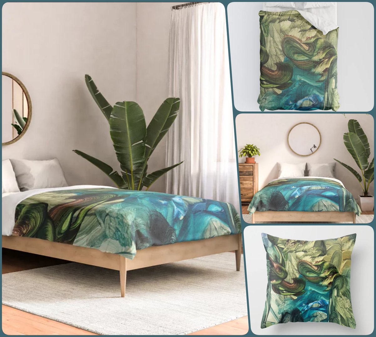*SALE 30% Off* 
Seven of Wands Comforter~Refresh your Decor~ #artfalaxy #art #bedroom #pillows #homedecor #society6 #Society6max #swirls #modern #trendy #accessories #accents #shower #bath #comforters #duvets #blankets #shams #teal #blue #green #yellow

society6.com/product/seven-…