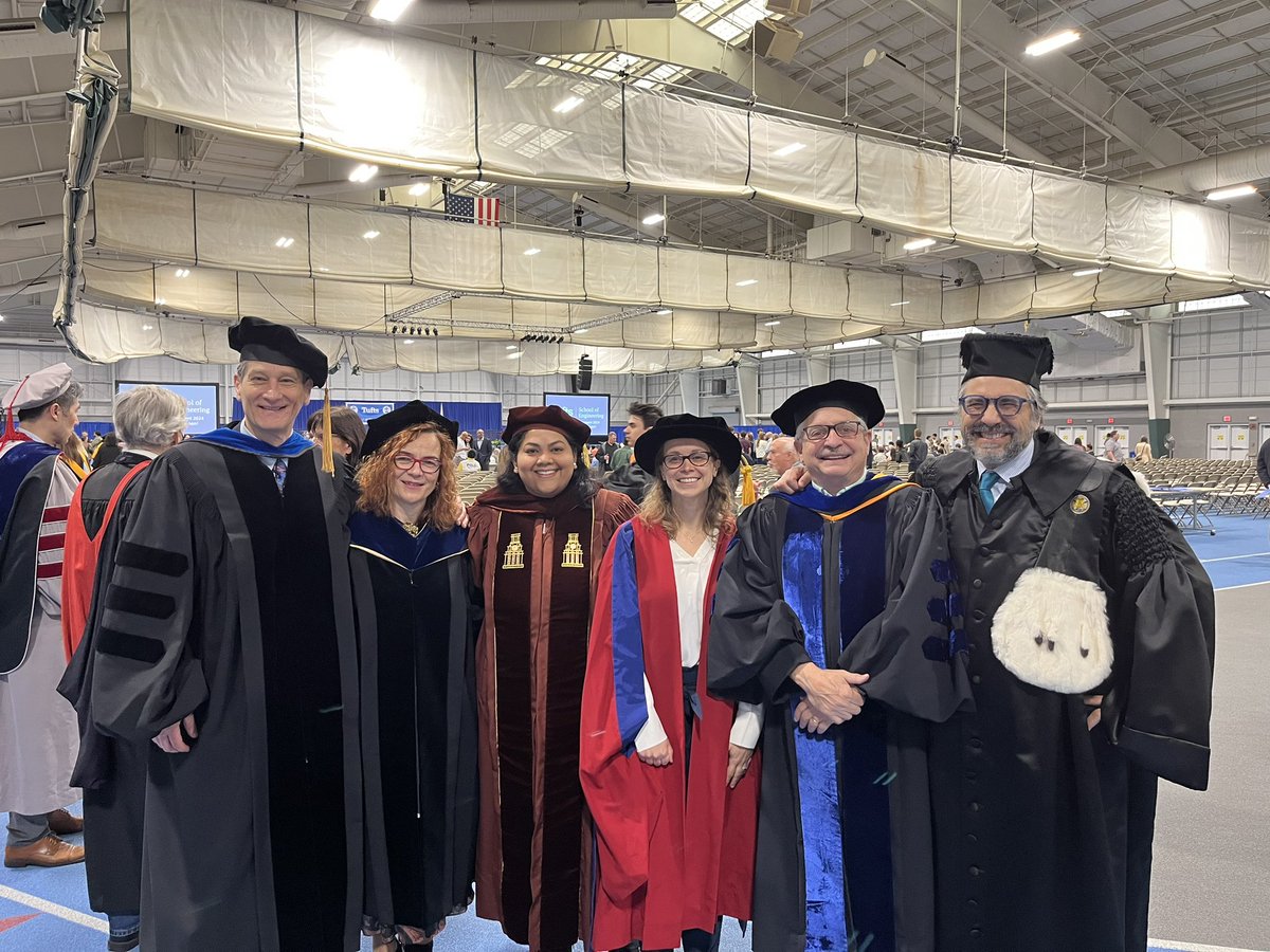 Tufts BME faculty are ready for the Graduate School Ceremony of @TuftsEngineer - congratulations to all the BME Masters and PhD students graduating today! We are so proud of what you have accomplished during your time at Tufts. We wish you the best! #Tufts2024
