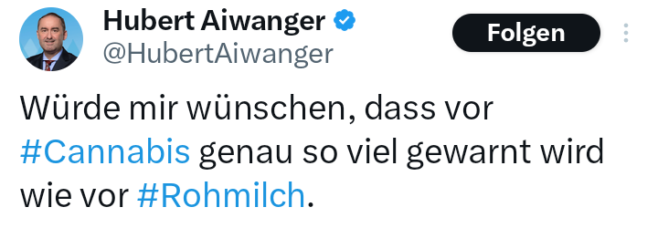 Würde mir wünschen, dass @HubertAiwanger genau so beobachtet wird wie der rechtsextreme Verdachtsfall #fckafd