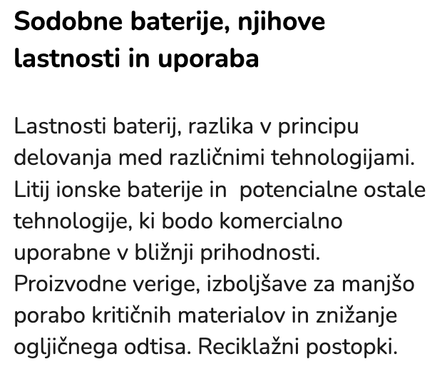 Žiga Zaplotnik (@zaplotnikziga) on Twitter photo V ponedeljek, 20. 5. ob 17.15 uri o sodobnih baterijah in njihovi uporabi, tudi v energetiki, prof. <a href="/RobertDominko/">Robert Dominko</a> s KI.
Predavanje lahko spremljate v zivo na FMF (Jadranska 19) ali na daljavo prek Zooma s prijavo na: podnebnespremembe.fmf.uni-lj.si V ponedeljek, 20. 5. ob 17.15 uri o sodobnih baterijah in njihovi uporabi, tudi v energetiki, prof. <a href="/RobertDominko/">Robert Dominko</a> s KI.
Predavanje lahko spremljate v zivo na FMF (Jadranska 19) ali na daljavo prek Zooma s prijavo na: podnebnespremembe.fmf.uni-lj.si