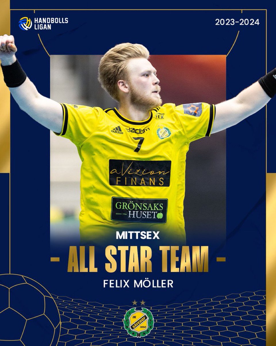 IK_Savehof's tweet photo. VI ÄR SÅ STOLTA!

GRATTIS TILL ALL STAR TEAM!
Michael Apelgren Tränare, Simon Möller Målvakt, Felix Möller Mittsexa och OLi Mittun Mittnia

Nu väntar Finalspel!

Köp din biljett:https://t.co/Ty5bK7QWg1

#savehof #gulsvartmagi #handbollsligan #smfinal2024 https://t.co/92d5MUM1vw