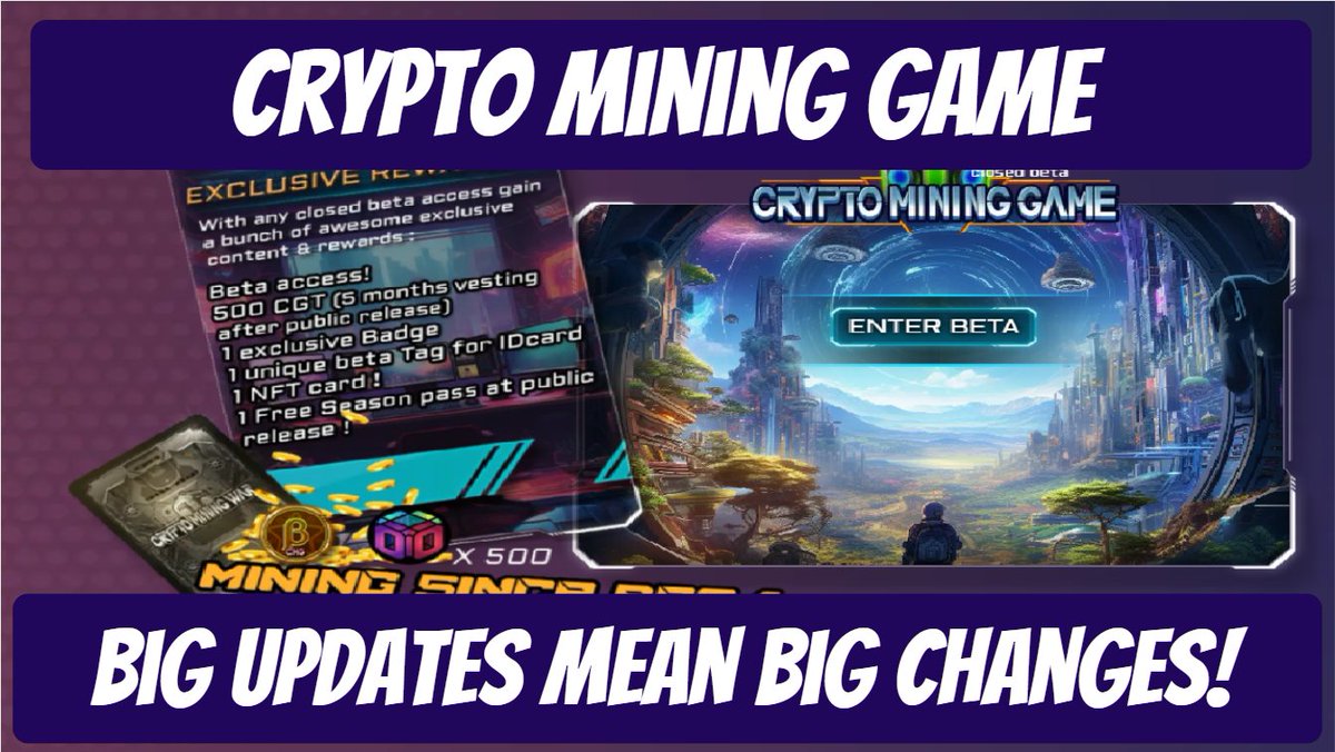 CryptoMiningGame BIG Update Hits The Platform , My 2 Cents , Earn Free C... youtu.be/p7x_Z9H3ljo?si… via <a href="/YouTube/">YouTube</a> 
#new #cryptomininggame #freecrypto #f2p #p2e #saturday