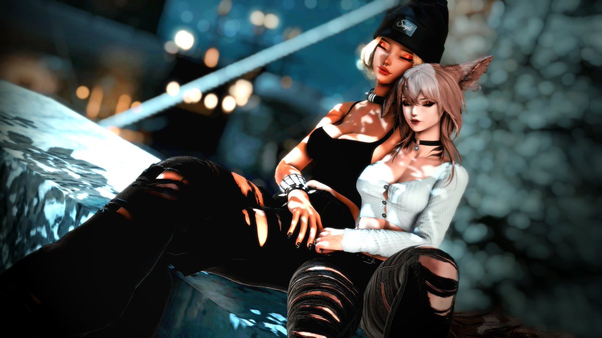 Catnap with the bean, and wearing a beanie o.O 🤍
-with @sehvarion_ffxiv
#miqote #ffxivgposers #ffxivsfw #gposers #limsa