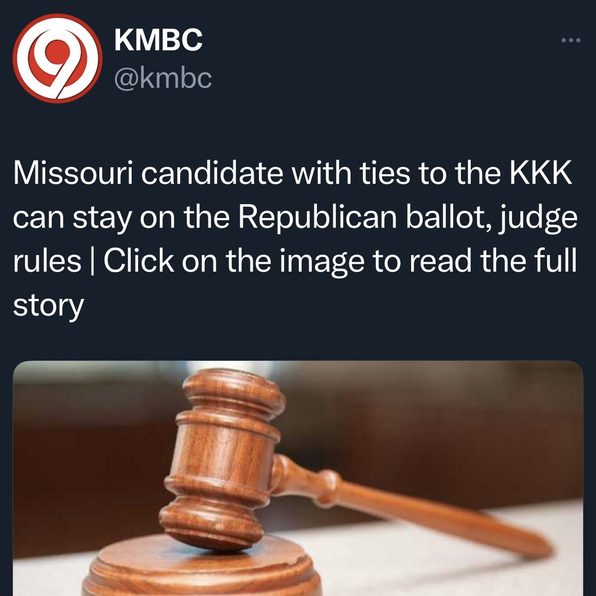 Remember, Missouri - this November you can vote for the party that does NOT have a “candidate with ties to the KKK” on the ballot. #moleg #mogov #mosen