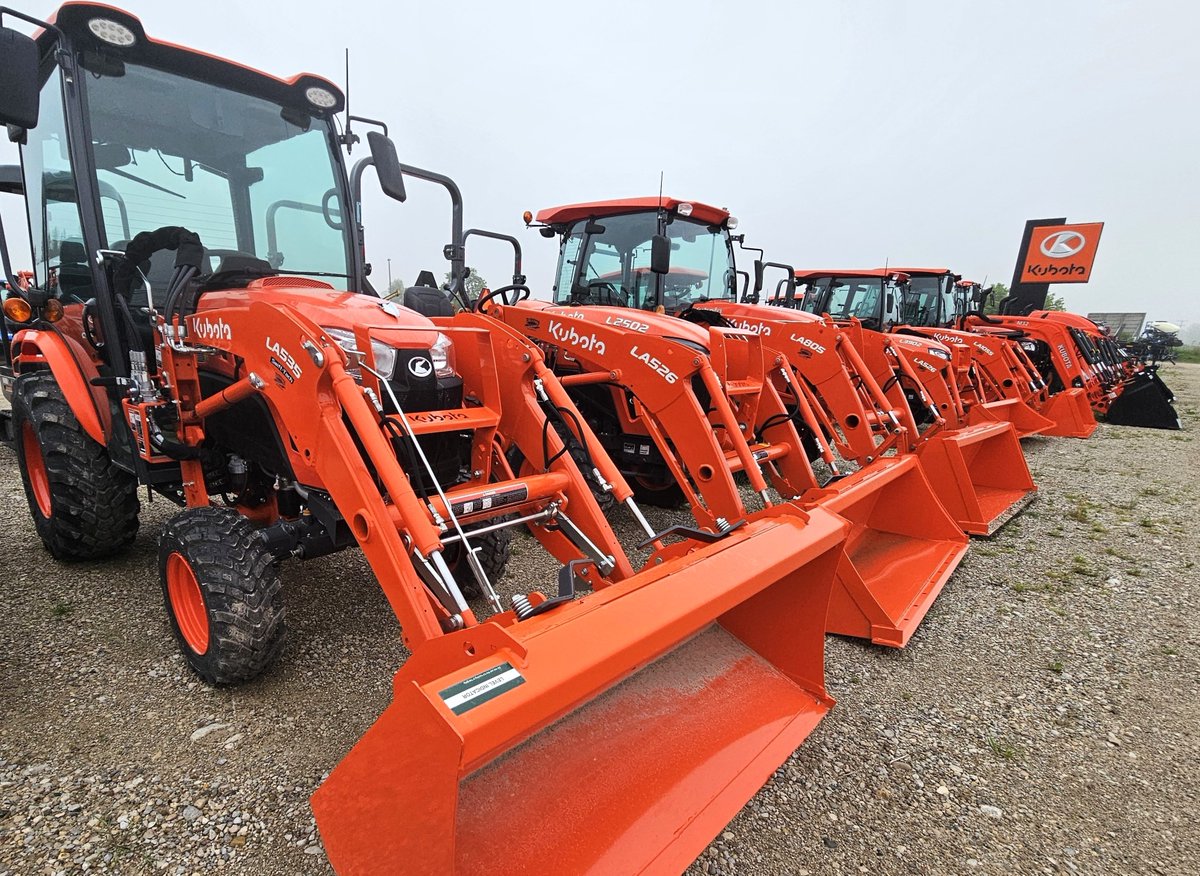 There's no better way to start your weekend than at one of our Kubota stores. And, no matter where you are in our region, we've got one nearby. See the #OrangeTractors at our Meaford, Owen Sound, Chesley, Mount Forest and Lucknow locations. @KubotaCanadaLtd #RFE #OntAg
