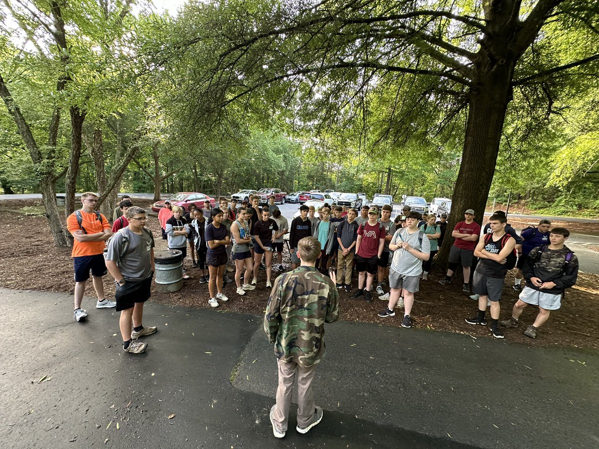 Today, 60 cadets are participating in our 14-mile Bataan Death March at McDowell Nature Preserve. Not only are cadets getting in a workout, they learned about heroic service members who defended the Philippine Islands during World War II, and raised $1600 for the Fisher House