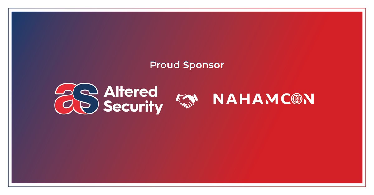 We are super excited to sponsor @NahamSec's #NahamCon2024! Check them out - nahamcon.com