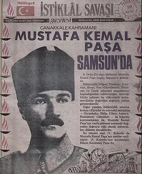 “Çocuk ileri bak, ateş ırmağı gibi ol! Peşimden ayrılma.” Mustafa Kemal ATATÜRK 19 Mayıs Atatürk’ü Anma Gençlik ve Spor Bayramımız Kutlu Olsun. #19Mayıs