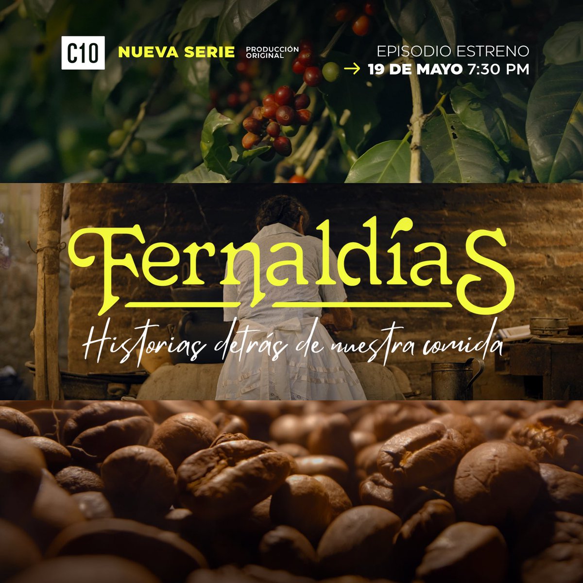 ¡Estamos a un día de disfrutar de un nuevo episodio de Fernaldías! En esta historia el protagonista es El Café ☕️ y no te lo puedes perder. Te esperamos mañana, las 7:30 p.m., solo por nuestra señal y Facebook Live. 📺🔴