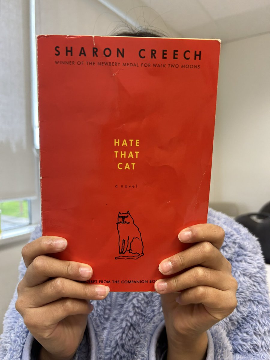 Discussing Hate That Cat by Sharon Creech in today’s creative writing class for kids.