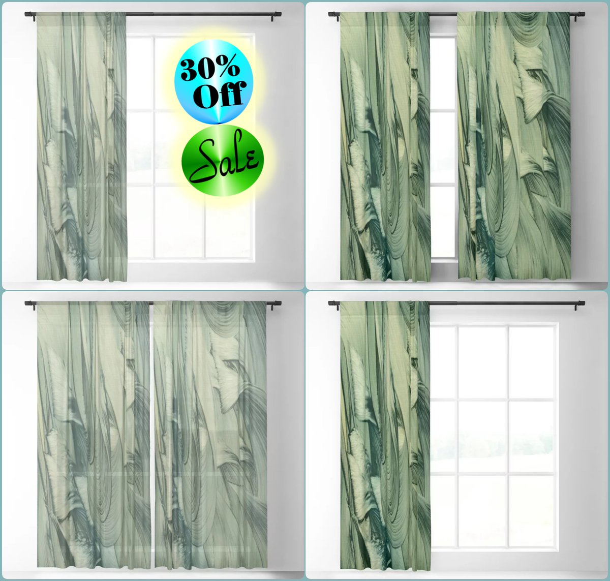 *SALE 30% Off*
Zerbanitu Sheer & Blackout Curtain~by Art Falaxy~
~Exquisite Decor~
#artfalaxy #art #curtains #drapes #homedecor #society6 #swirls #accents #sheercurtains #blackoutcurtains #floorrugs

society6.com/product/zerban…
society6.com/product/zerban…