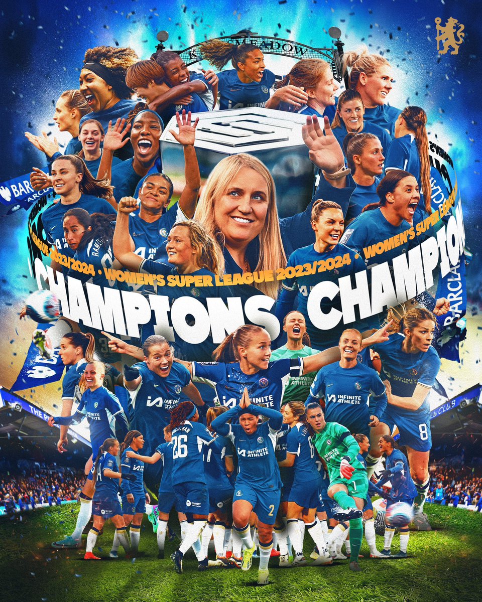 ✅ RESMI : Selamat untuk Chelsea Women yang baru saja memastikan gelar Women Super League mereka untuk yang KELIMA kalinya secara berturut-turut. 🏆🏆🏆🏆🏆

Beuhh ada lawan? 😮‍💨