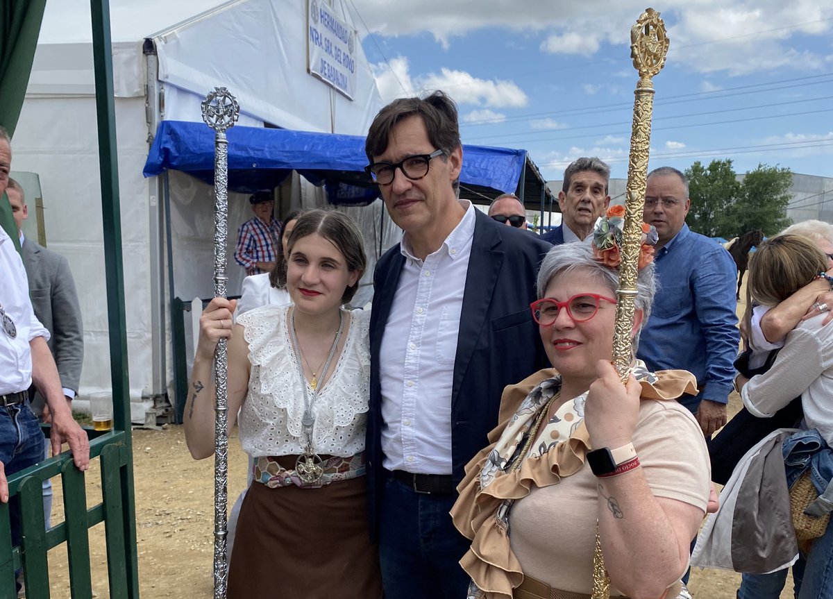 📍 El candidat a la presidència de la Generalitat, @salvadorilla, ha estat a Terrassa per assistir a la 51ª Romería del Rocío a Catalunya, que organitza la @FederacionFecac.