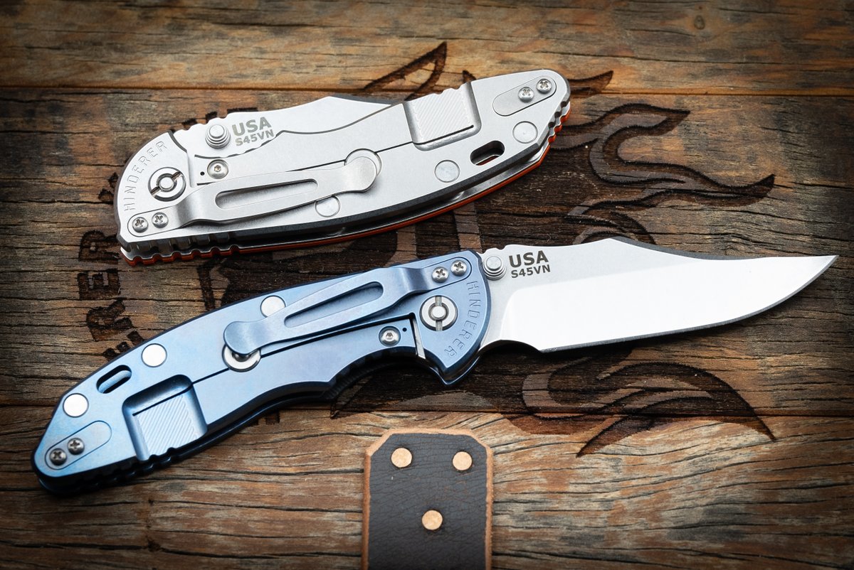 Howdy Herd! Stonewash XM-18 Non Flipper Bowies are back in-stock! These knives are an extremely versatile cutting tool and can handle a wide range of tasks.

#hindererknives #hindererherd #rickhindererknives #xm18 #madeinamerica #americanmade #ohiomade