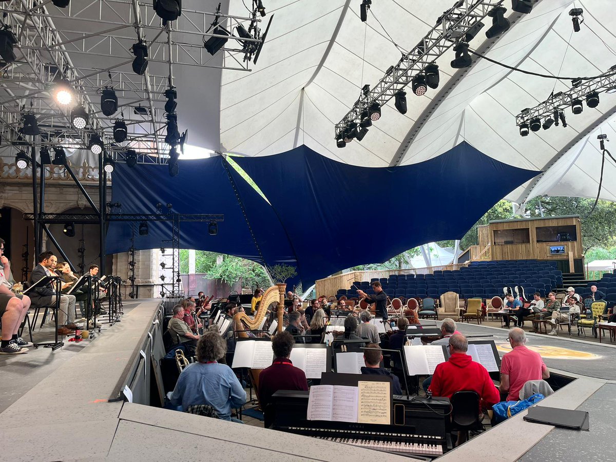 First sitzprobe of the season in the <a href="/operahollandpk/">Opera Holland Park</a> pit! We're in heaven. 😍