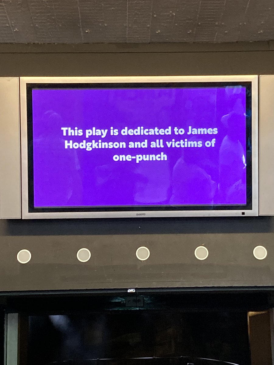 Just watched the profoundly moving performance of ‘Punch’ <a href="/NottmPlayhouse/">Nottingham Playhouse</a> about the Restorative journey of Joan, David and <a href="/JacobFreeeman/">Jacob Dunne</a>. Dedicated to the memory of James Hodgkinson. Incredible piece of theatre.