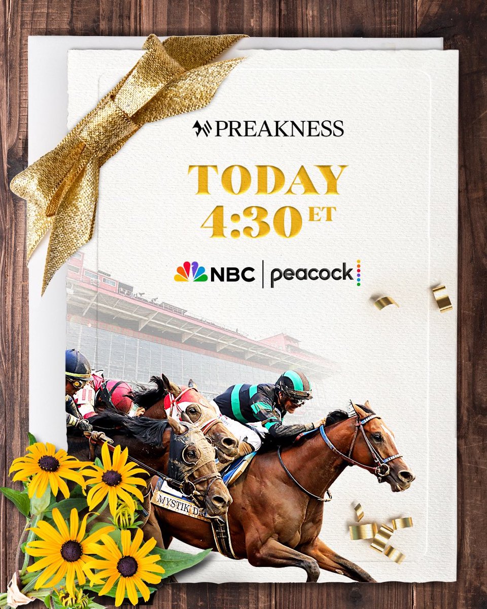 #TeamTMG will be on the ground for coverage of the 149th Preakness Stakes. You can catch @miketirico , @BritneyEurton , and @jerrydbailey starting at 4:30 ET!