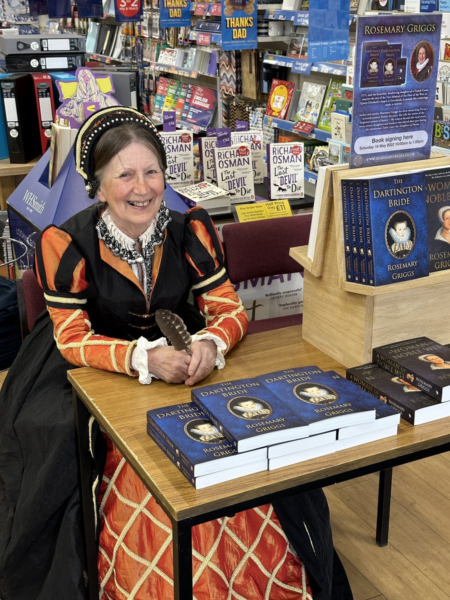 Thank you to all the people I met this morning at WHSmiths Newton Abbot. #booksigning #bookevent #newtonabbot #mybooks #historicalfiction #daughtersofdevon #elizabethan #tudor