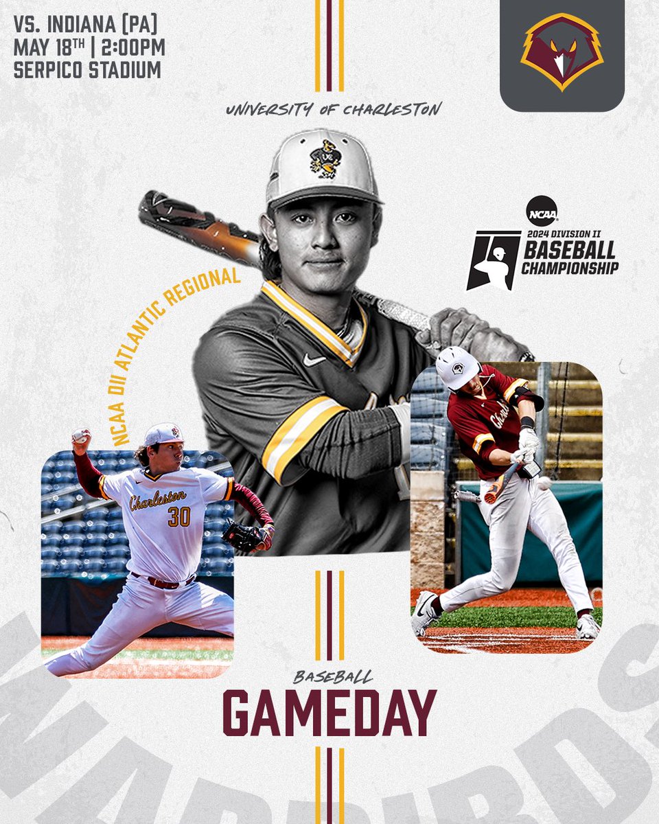 ⚾️GAMEDAY‼️ Charleston will take on the Crimson Hawks this afternoon and and looks to force an if necessary winner take all game 5👀 🆚Indiana (PA) ⌚️2:00PM 📍Serpico Stadium 📊wcupagoldenrams.com/sidearmstats/b… 📺psacsportsdigitalnetwork.com/wcupagoldenram… #WingsUp