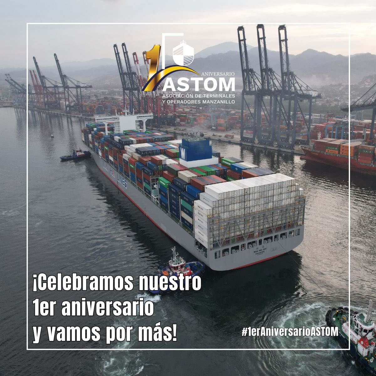 astom_mx's tweet image. Hace un año nació ASTOM, asociación conformada por 7 empresas comprometidas para ofrecer el mejor servicio en el #PuertoDeManzanillo.

#SomosSSAMéxico
#SomosContecon #SomosOcupa #SomosFriman #SomosHazesa #SomosGrupoTap #SomosCorporaciónMultimodal

#SomosASTOM
#1erAniversarioASTOM