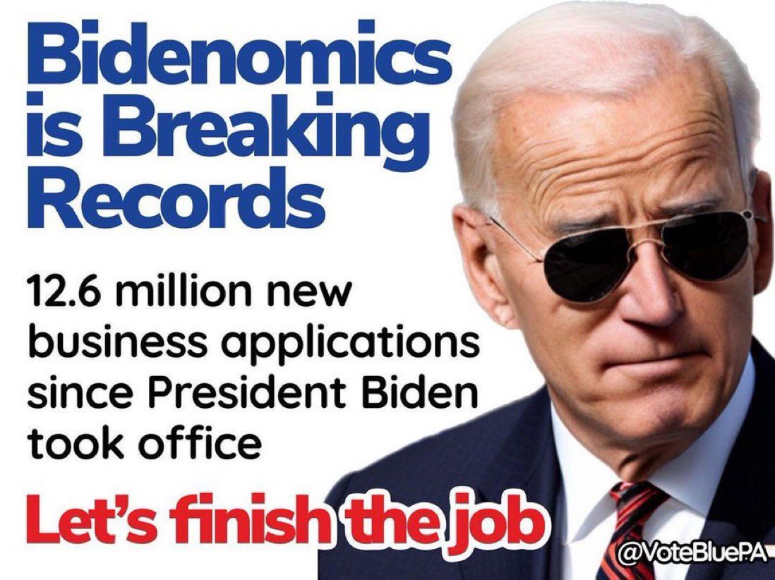 The Dow at a historic high. Household bankruptcy, consumers in collections, debt as % of household income, credit card balances down, all relative to pre Covid. American confidence in personal outlook, way up. Faux propaganda also at record highs. #BidenBoom #DemVoice1 #wtpBLUE