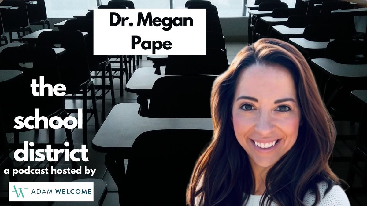 Superintendent @mcpape04 was on the podcast this week, and you're going to love Megan's energy, ideas and passion for education! Apple - tinyurl.com/theschooldistr… Spotify - tinyurl.com/theschooldistr…