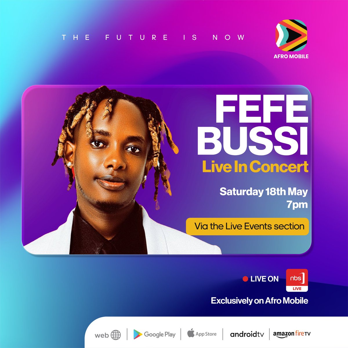 Tonight, don't miss out on @FeffebussiMusic's electrifying performances at the #HipHopKuNalubale concert. Tune in from any location and experience the excitement live on Afro Mobile. Link: u51t7.app.link/WqrOZAjlHJb #AfroMobileUG #TheFutureIsNow